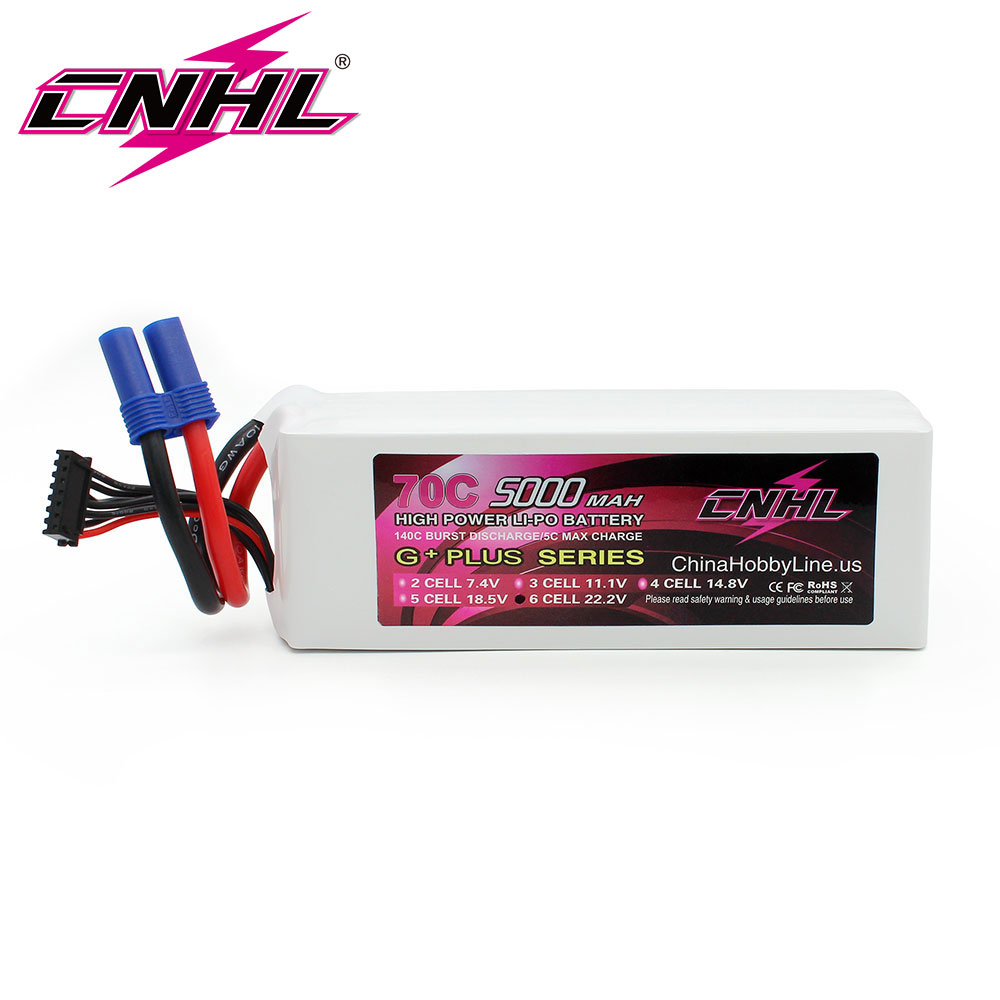 6S Lipo Battery 22.2V 5000Mah - CNHL Lipo 6S 22.2V Batteria 5000mAh