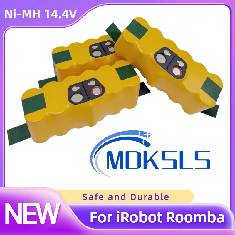 4S Lipo Battery 14.8V 6000Mah - Batteria per IRobot Roomba 5000mAh 14.4V