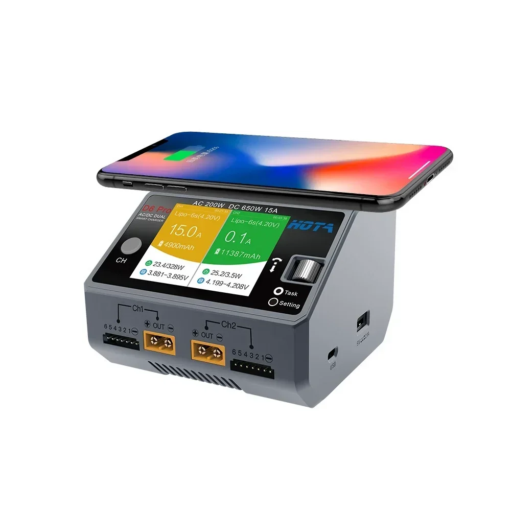 Hota D6 Pro Dual Lipo Charger - Caricabatterie Intelligente HOTA D6 Pro a