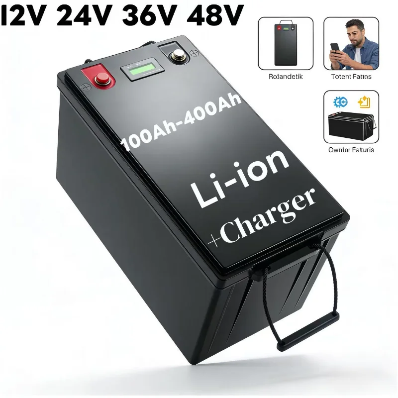 Lifepo4 12V 100Ah Bms Bluetooth - Batteria al Litio con BMS Bluetooth