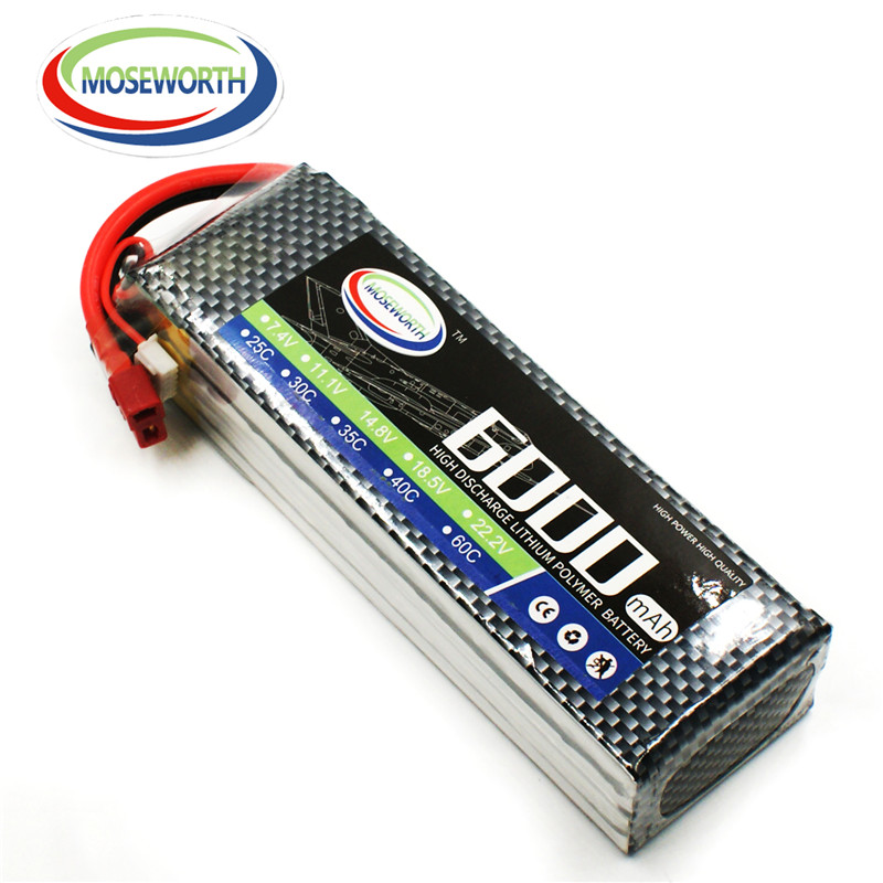 4S Lipo Battery 14.8V 6000Mah - 4S 14.8V 6000mAh RC Giocattolo Lipo
