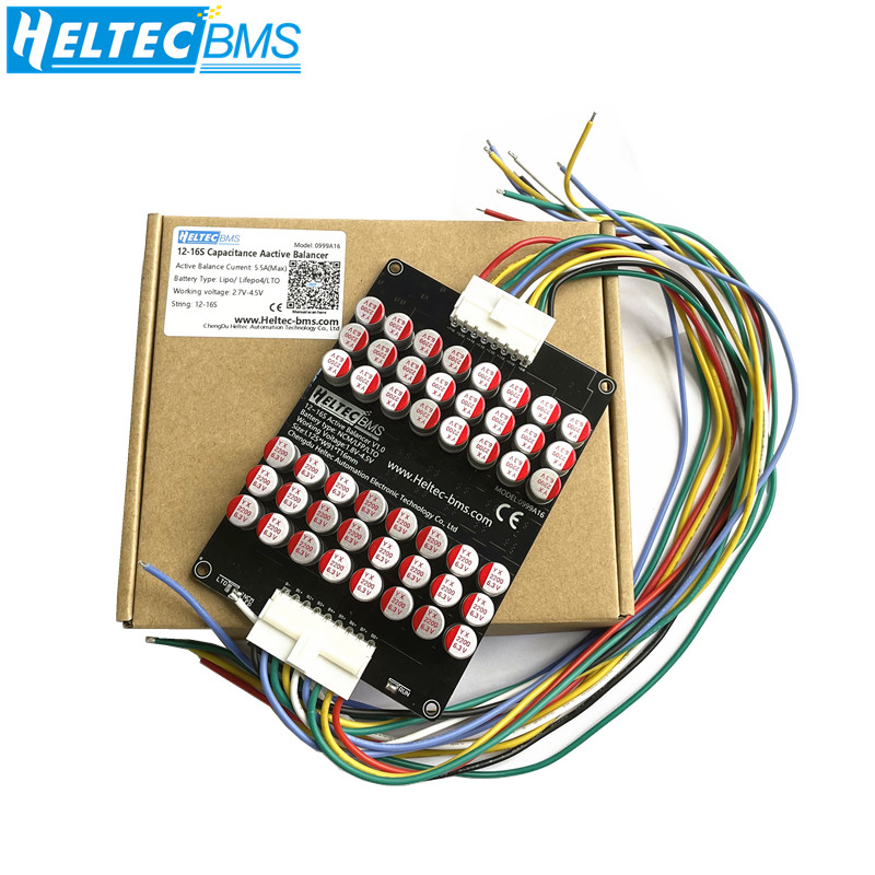 12S Lipo Battery Balancing Board - Equalizzatore Attivo a Condensatore Heltec 16S