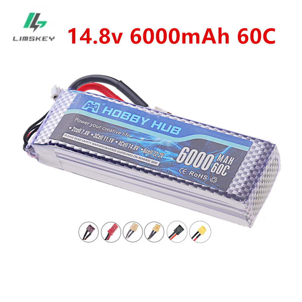 4S Lipo Battery 14.8V 6000Mah - Batteria Lipo 6000mAh 14.8V 4S 6000mah