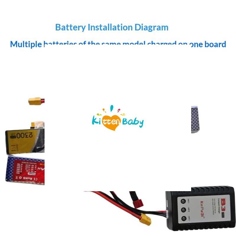 12S Lipo Battery Balancing Board - 1 Set Caricabatterie RC B6AC con
