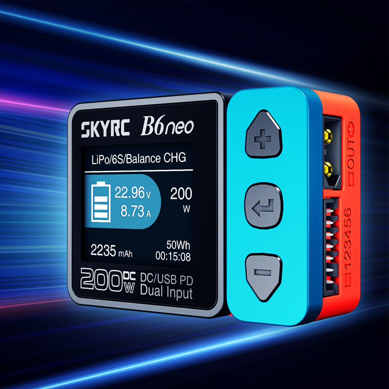 Skyrc B6 Neo Smart Charger - SkyRC B6 neo Caricabatterie intelligente DC