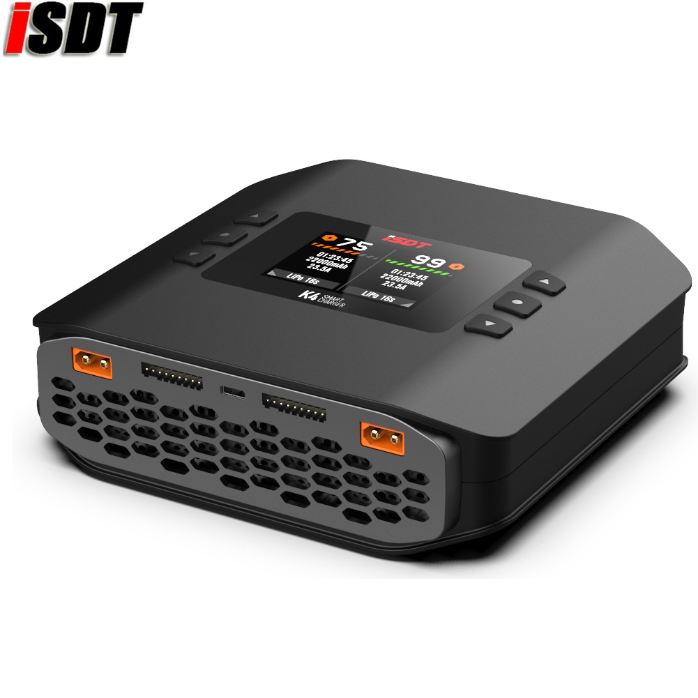 Isdt K4 Dual Lipo Charger - Caricabatterie intelligente per batterie al litio