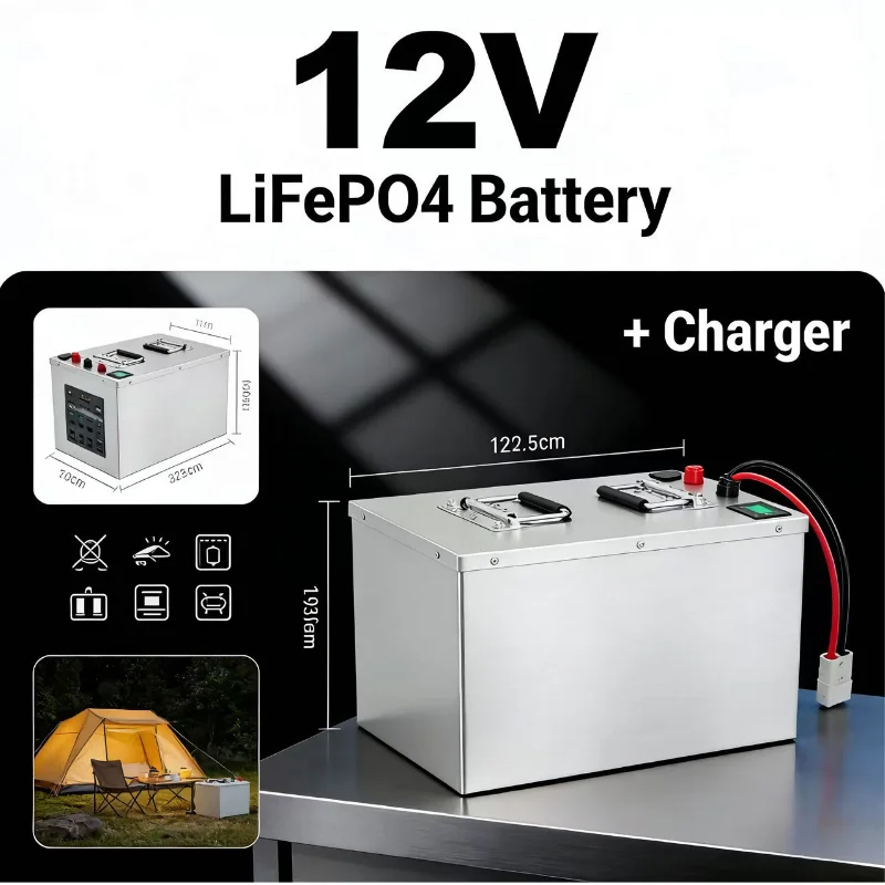 Lifepo4 12V 100Ah Bms Bluetooth - Batteria LiFePO4 12V 24V 48V 100Ah-280Ah