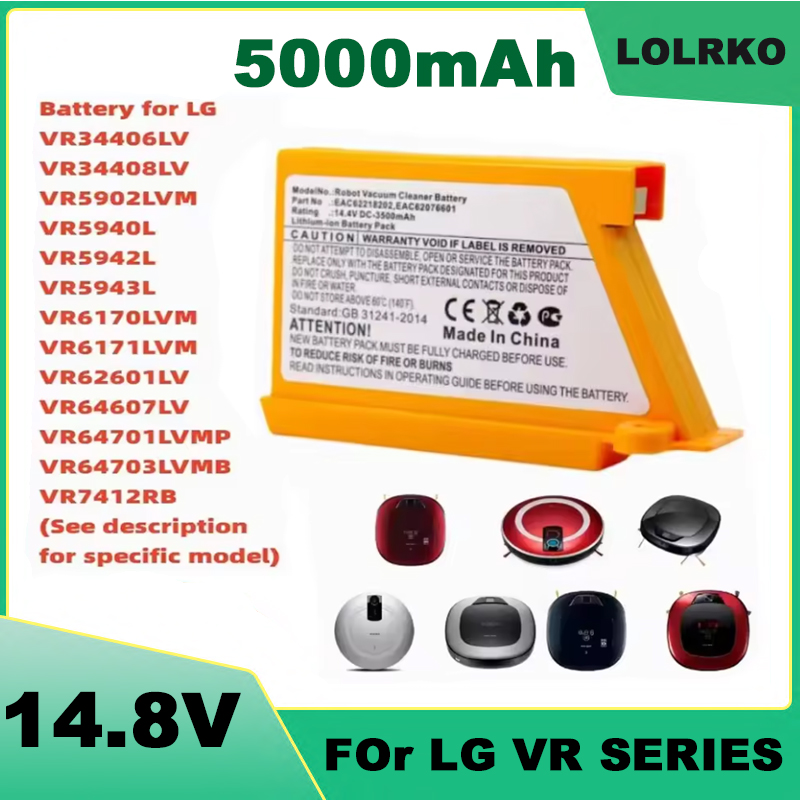 4S Lipo Battery 14.8V 6000Mah - Batteria di ricambio da 5000mAh per