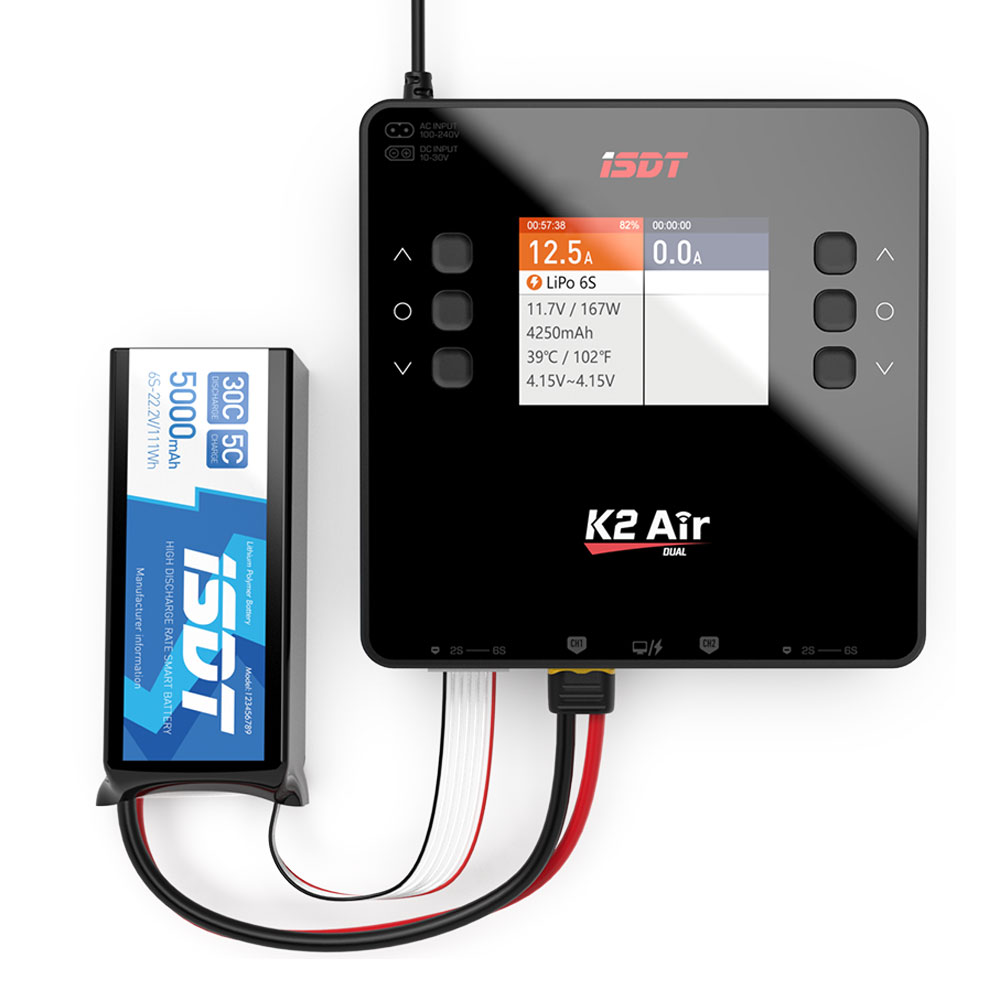 Isdt K4 Dual Lipo Charger - ISDT Lipo Batteria Bilanciamento Caricatore Scaricatore