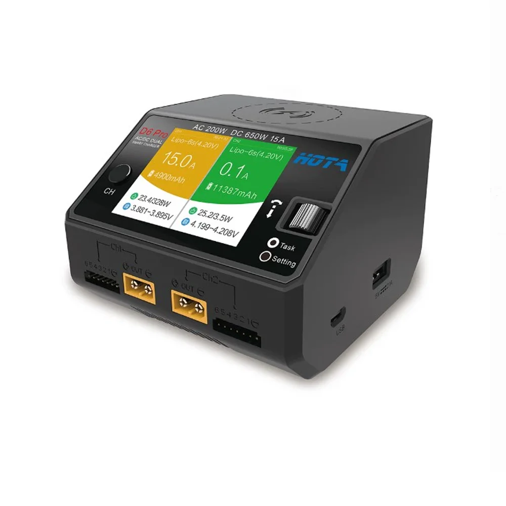 Caricabatterie Wireless HOTA D - Hota D6 Pro Dual Lipo Charger recensione e prezzo