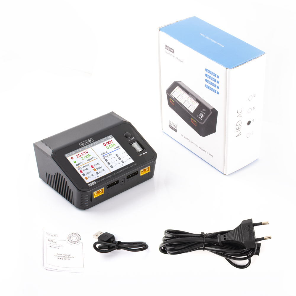 ToolkitRC M6DAC Scaricatore ca - Toolkitrc M6Dac Smart Charger recensione e prezzo