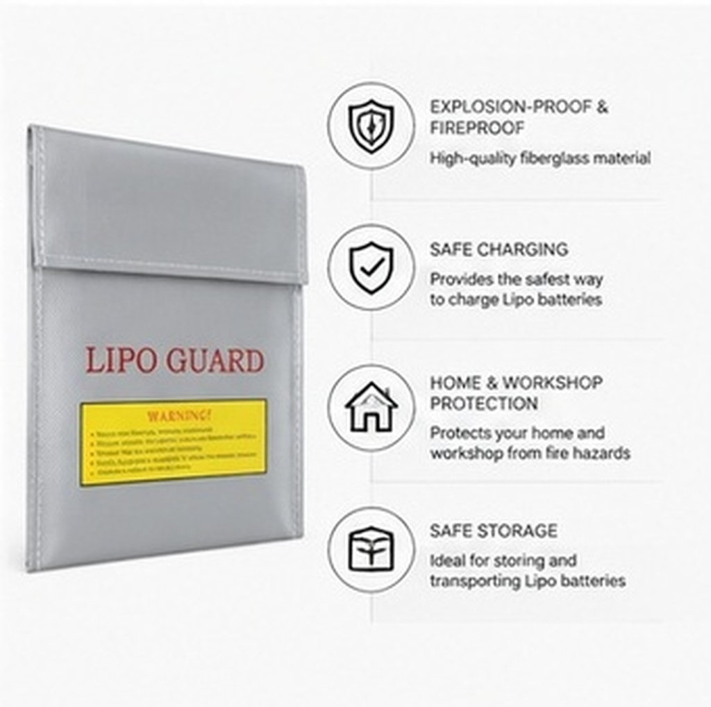 Borsa Protettiva Professionale - Lipo Battery Fireproof Safety Charge Box recensione e prezzo