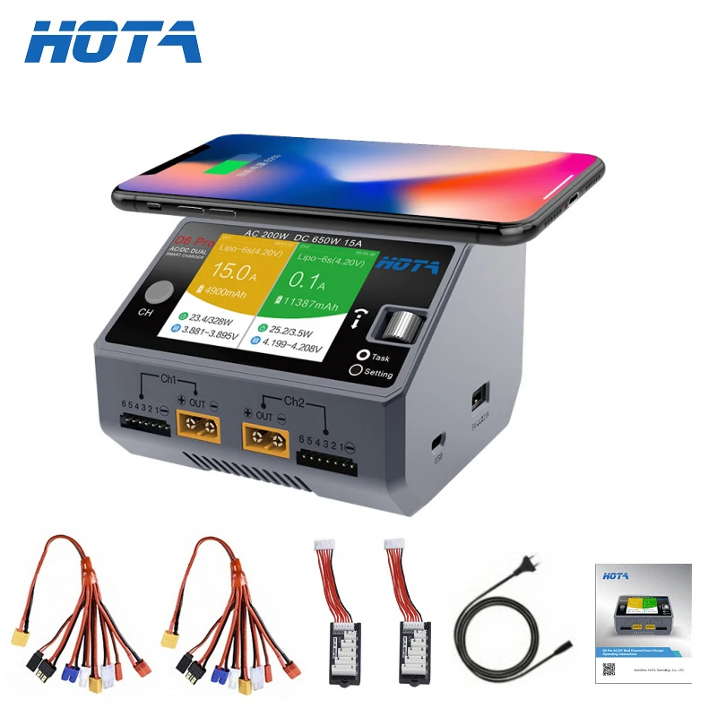 Caricabatterie Smart Hota D6 D - Hota D6 Pro Dual Lipo Charger recensione e prezzo