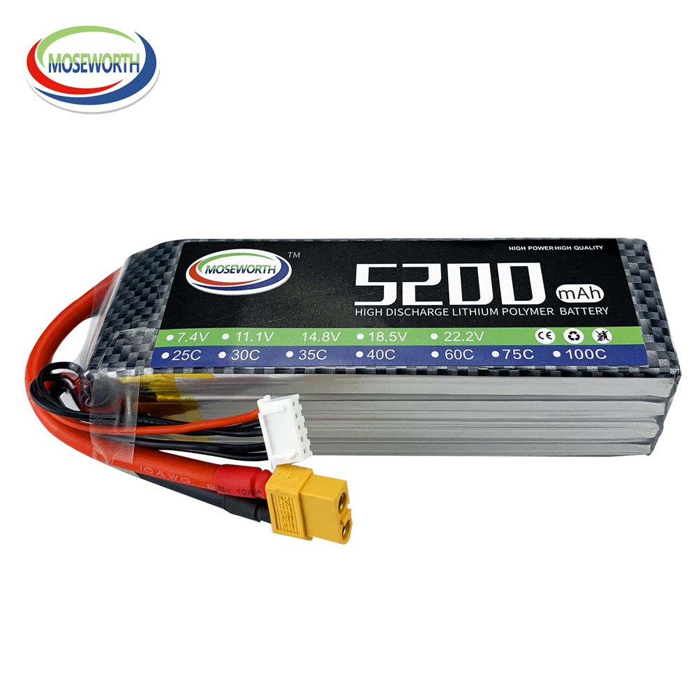 2S 3S 4S 5S 6S RC Lipo batteri - 6S Lipo Battery 22.2V 5000Mah recensione e prezzo