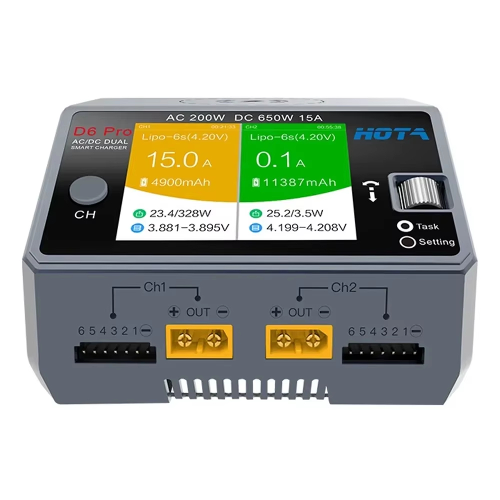 Caricabatterie HOTA D6 Pro a D - Hota D6 Pro Dual Lipo Charger recensione e prezzo