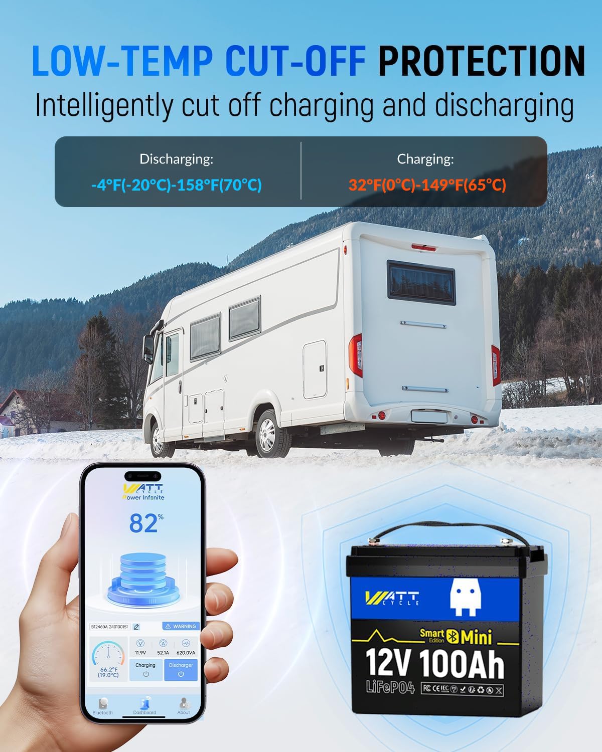 Batteria Mini LiFePO4 12V 100A - Lifepo4 12V 100Ah Bms Bluetooth recensione e prezzo