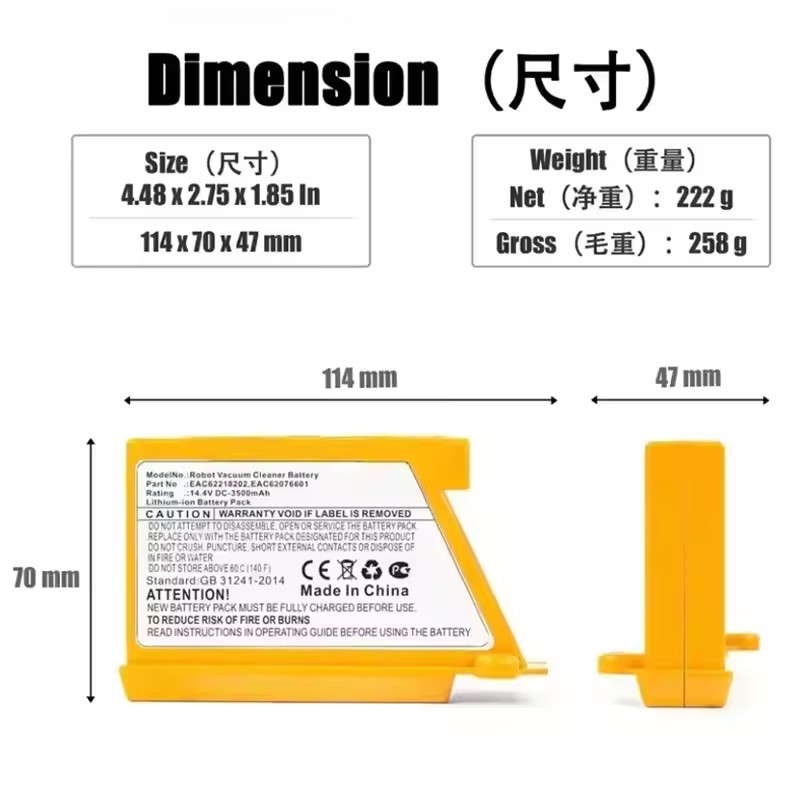 Nuova Batteria 14.4V 5.0Ah per - 4S Lipo Battery 14.8V 6000Mah recensione e prezzo